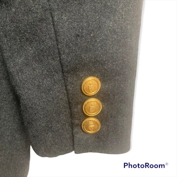 Talbots Charcoal Gray Tuxedo Blazer - Picture 4 of 6